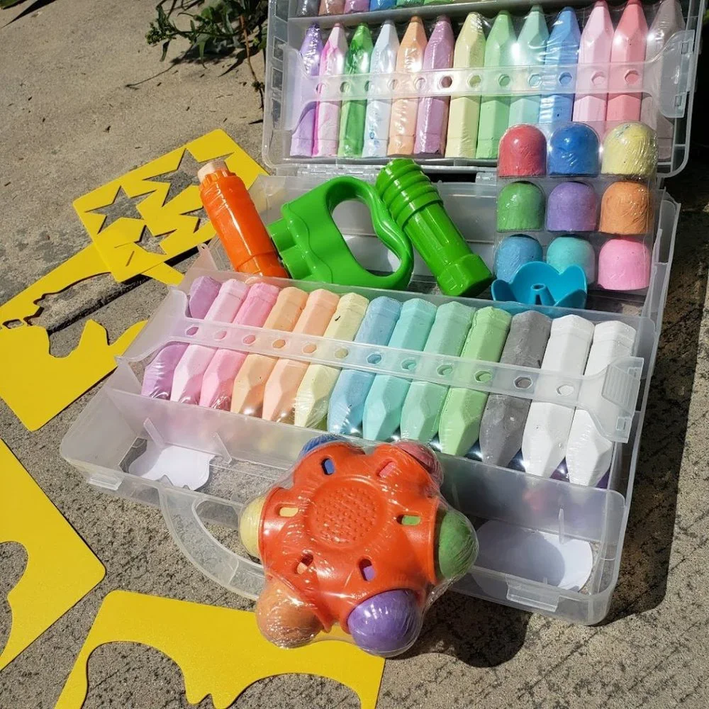 NEW 80 Piece Sidewalk Chalk Toddler School Supplies Arts and Crafts Art supplies